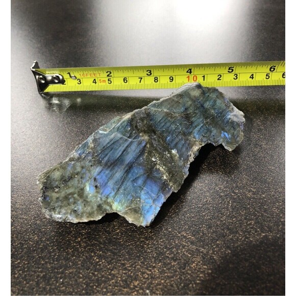 Labradorite One Side Polished Flash Stunning Colors Slab Spectrolite Reiki Stone - Picture 4 of 16
